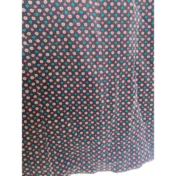 JR Bentley Japanese Velour Geometric Print Blazer Jacket Cotton Lined EUC Sz M - Picture 9 of 13